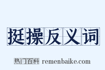 挺操反义词是什么意思的图片